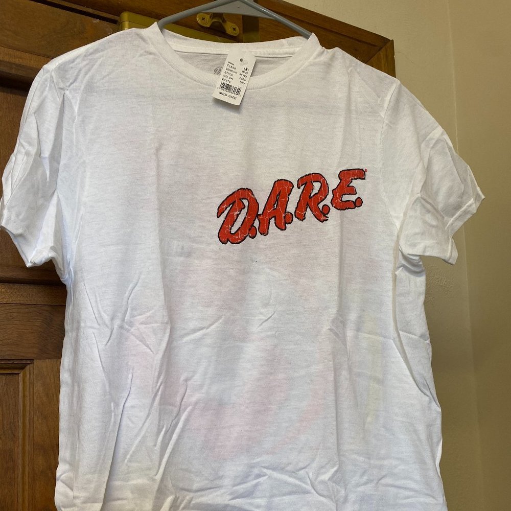 Vintage DARE T-Shirt White Size M